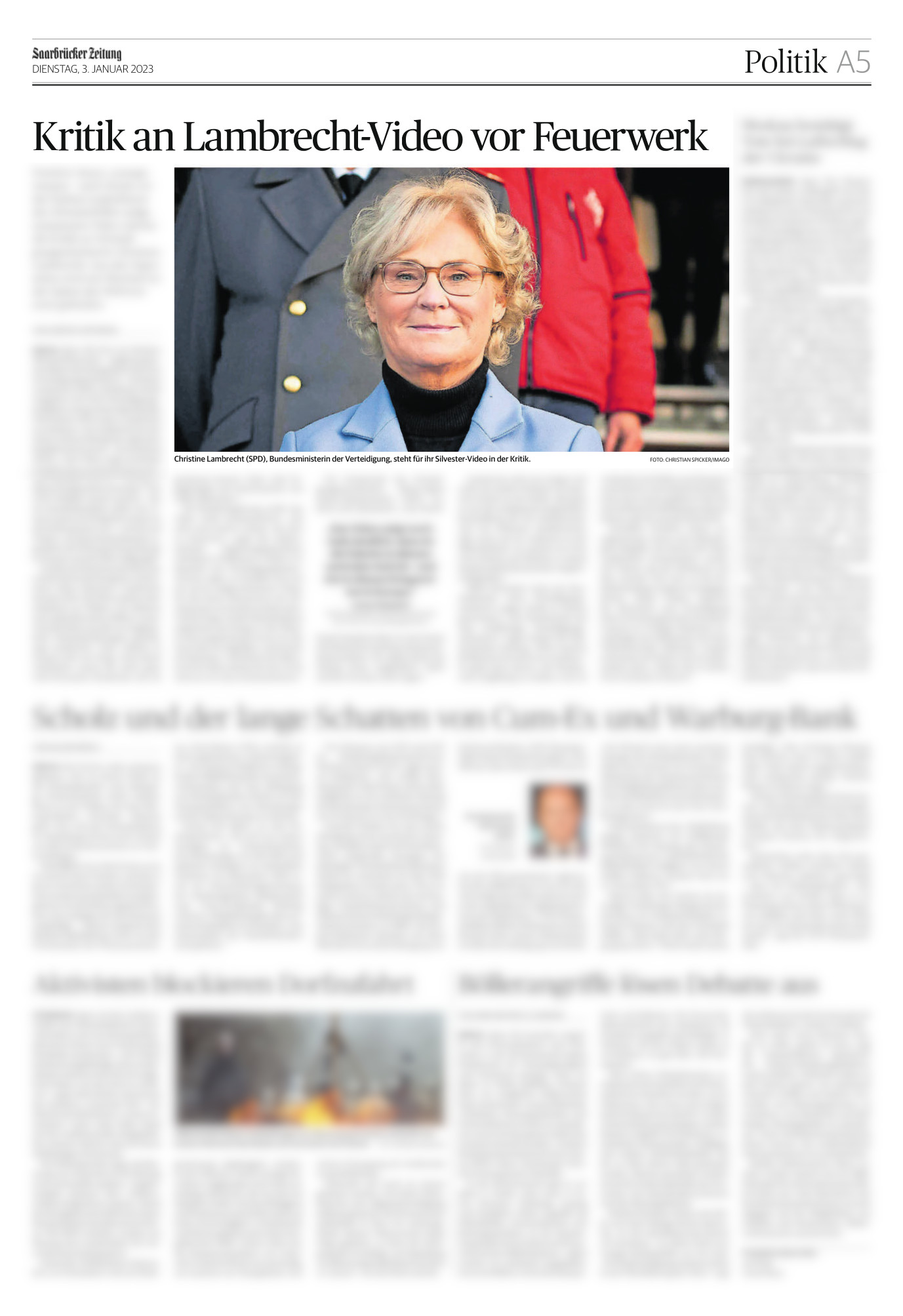 03.01.2023 Saarbrücker Zeitung